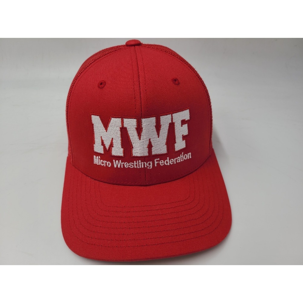 Micro Wrestling Federation MWF Yupoong Mesh Trucker Snapback Hat Cap Men Women
